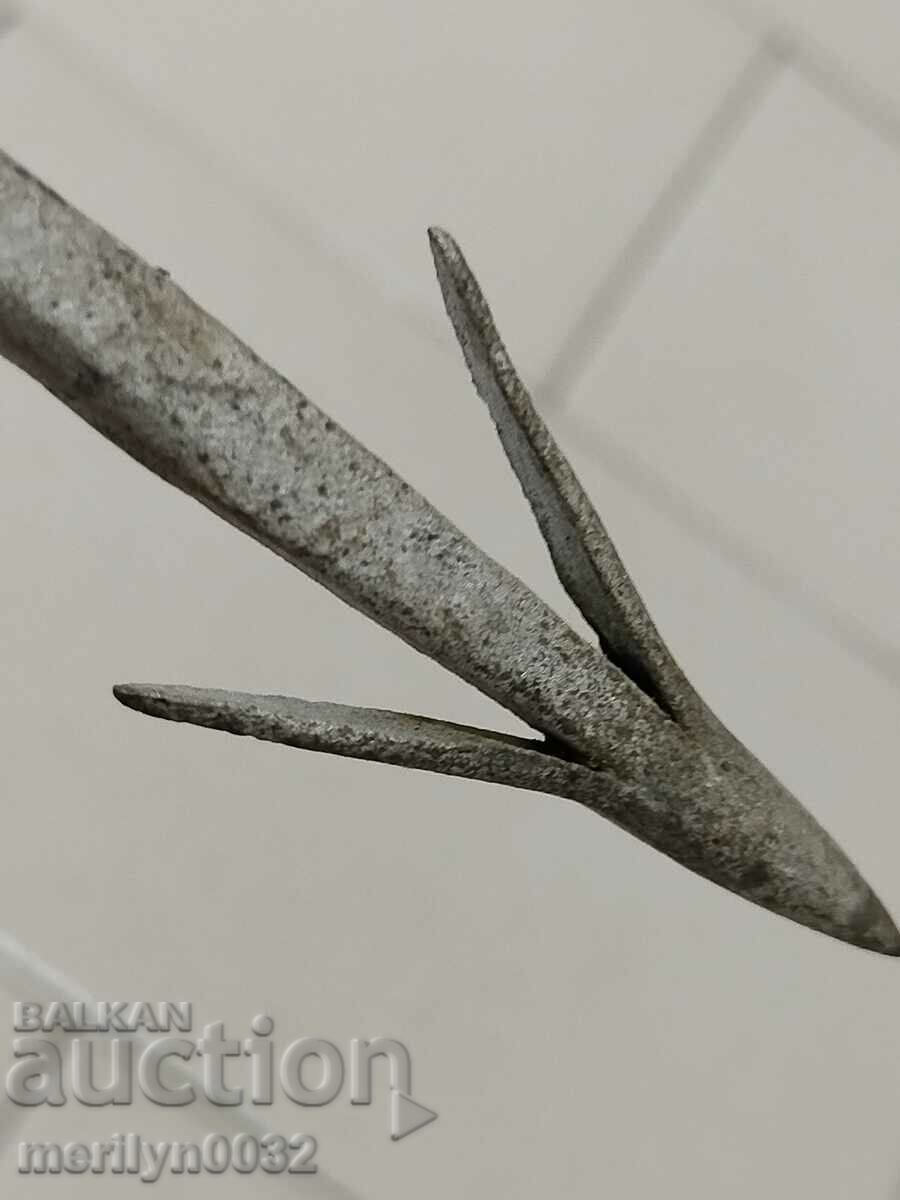 Delivery of Antique forged hook for hunting foxes changel Delivery of Antique forged hook for hunting foxes changel