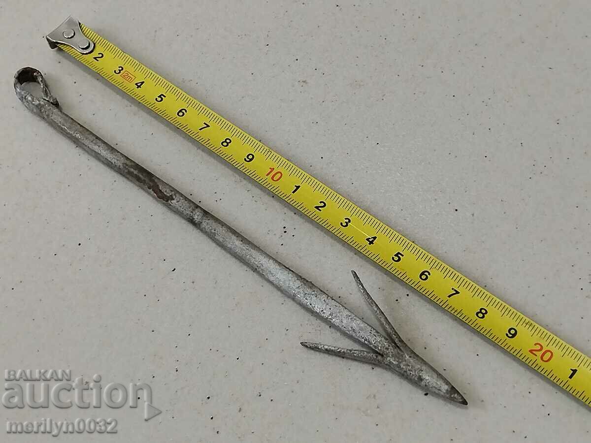 Antique forged hook for hunting foxes changel - 6 Antique forged hook for hunting foxes changel - 6