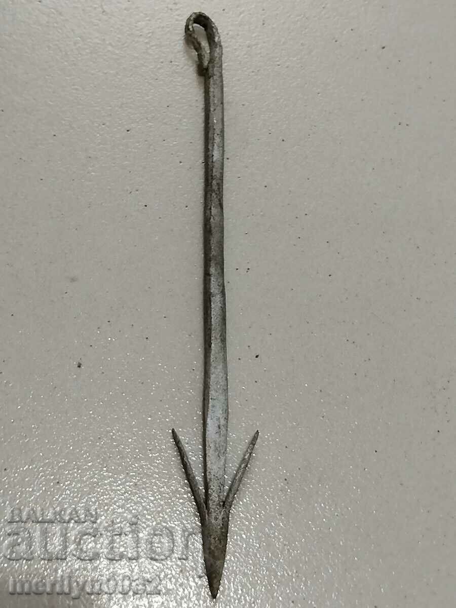 Antique forged hook for hunting foxes changel - 7 Antique forged hook for hunting foxes changel - 7