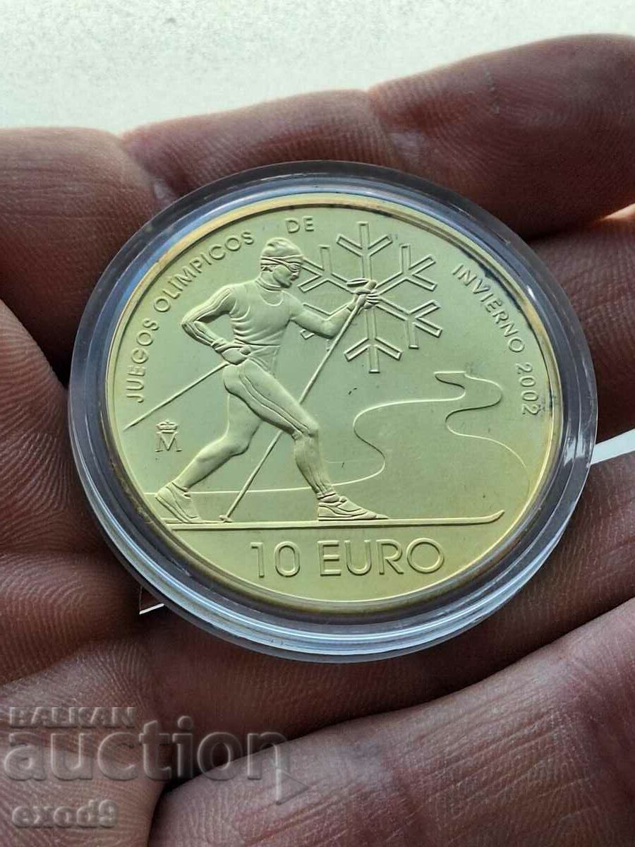 Сребърна монета 10 Евро 2002  / Испания