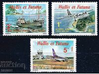 Wallis and Futuna 1980 - ships aircraft MNH