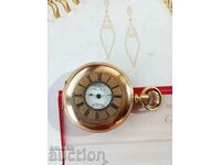 Half Hunter pocket watch medium size / rare