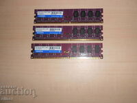 677.Ram DDR2 800 MHz,PC2-6400,2Gb.ADATA. NOU. Kit 3 buc