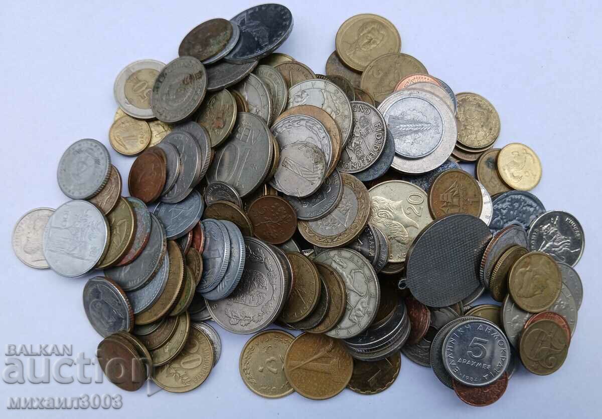 LOT 1 KILOGRAM DIFFERENT COINS FROM DIFFERENT YEARS
