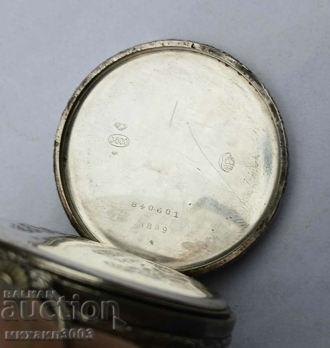 Auction SILVER POCKET WATCH CHRONOMETRE GORGEMONT WATCH Auction SILVER POCKET WATCH CHRONOMETRE GORGEMONT WATCH