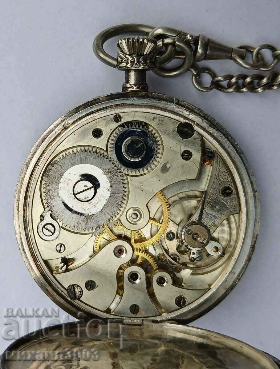 SILVER POCKET WATCH CHRONOMETRE GORGEMONT WATCH - 6 SILVER POCKET WATCH CHRONOMETRE GORGEMONT WATCH - 6
