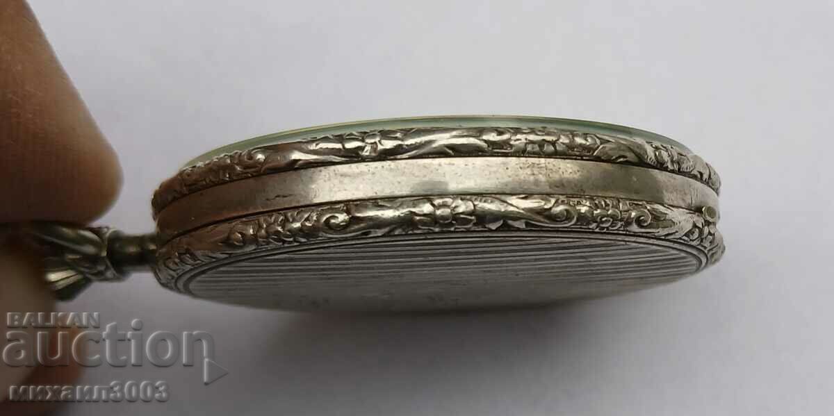 SILVER POCKET WATCH CHRONOMETRE GORGEMONT WATCH - 7 SILVER POCKET WATCH CHRONOMETRE GORGEMONT WATCH - 7