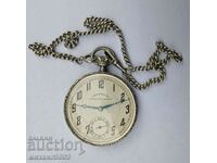 SILVER POCKET WATCH CHRONOMETRE GORGEMONT WATCH