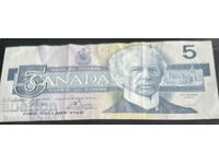 Καναδάς 5 δολάρια 1986 Επιλογή 95 Αναφ