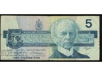 Canada 5 Dollars 1986 Pick 95 Ref 5146