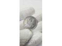 Много рядка руска царска сребърна монета Полтина - 1820 г.