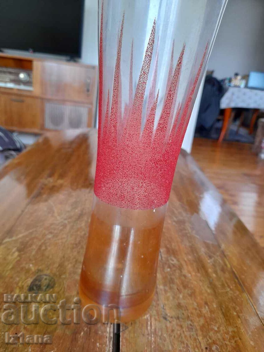 Old glass vase with price 33.00 BGN | € 16.87 Old glass vase with price 33.00 BGN | € 16.87