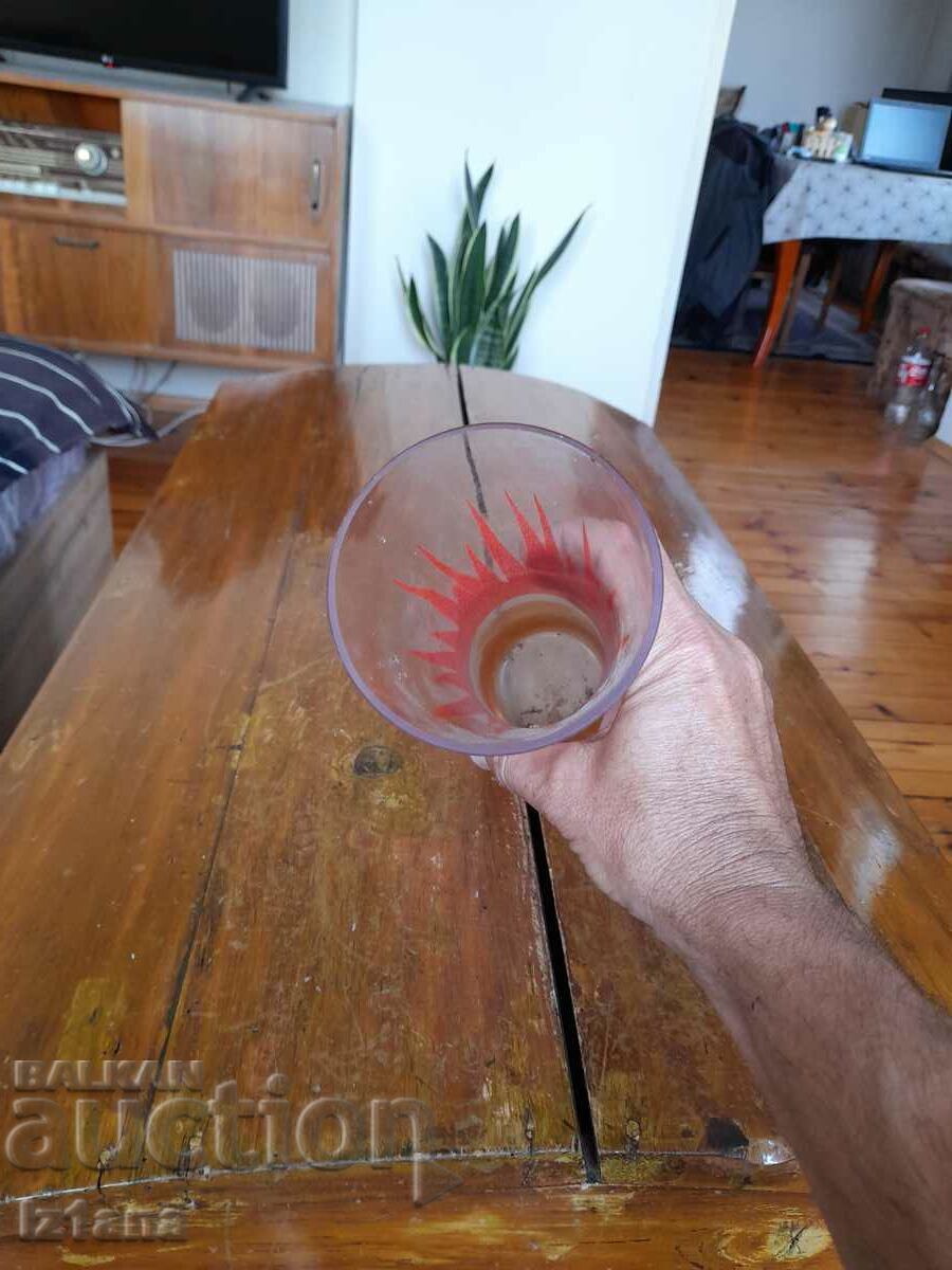 Auction Old glass vase Auction Old glass vase