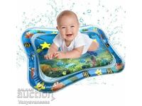 Non-toxic inflatable baby mattress with water floating toys