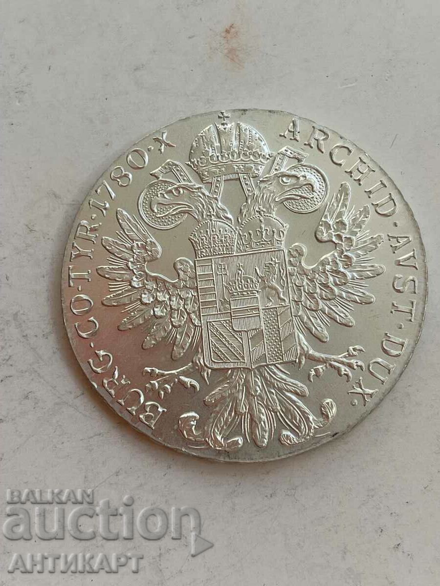 #4 Австрия сребърна монета талер Мария Терезия сребро 1780