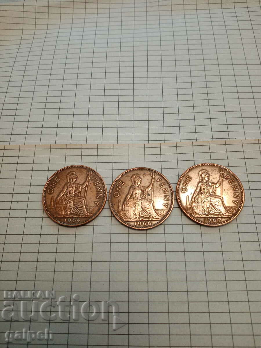 GREAT BRITAIN COINS - 4 pcs. - BGN 3 with price 3.00 BGN | € 1.53 GREAT BRITAIN COINS - 4 pcs. - BGN 3 with price 3.00 BGN | € 1.53