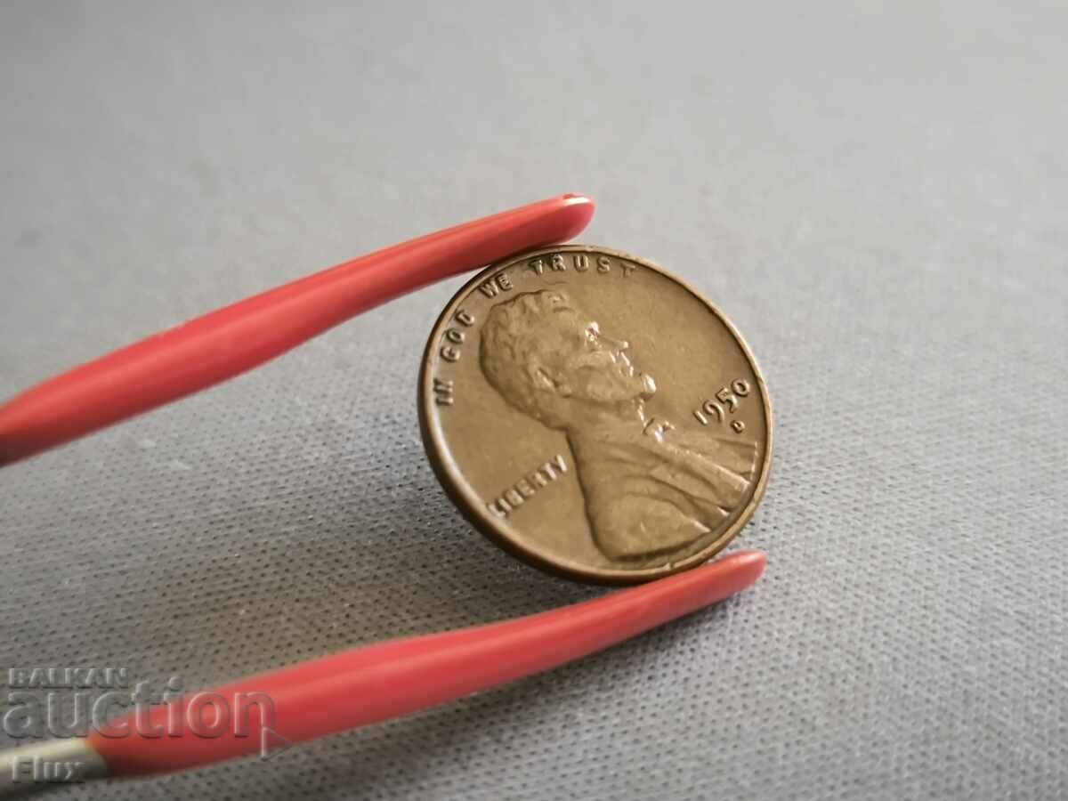 Coin - USA - 1 cent | 1950; Series D with price 4.65 BGN | € 2.38 Coin - USA - 1 cent | 1950; Series D with price 4.65 BGN | € 2.38