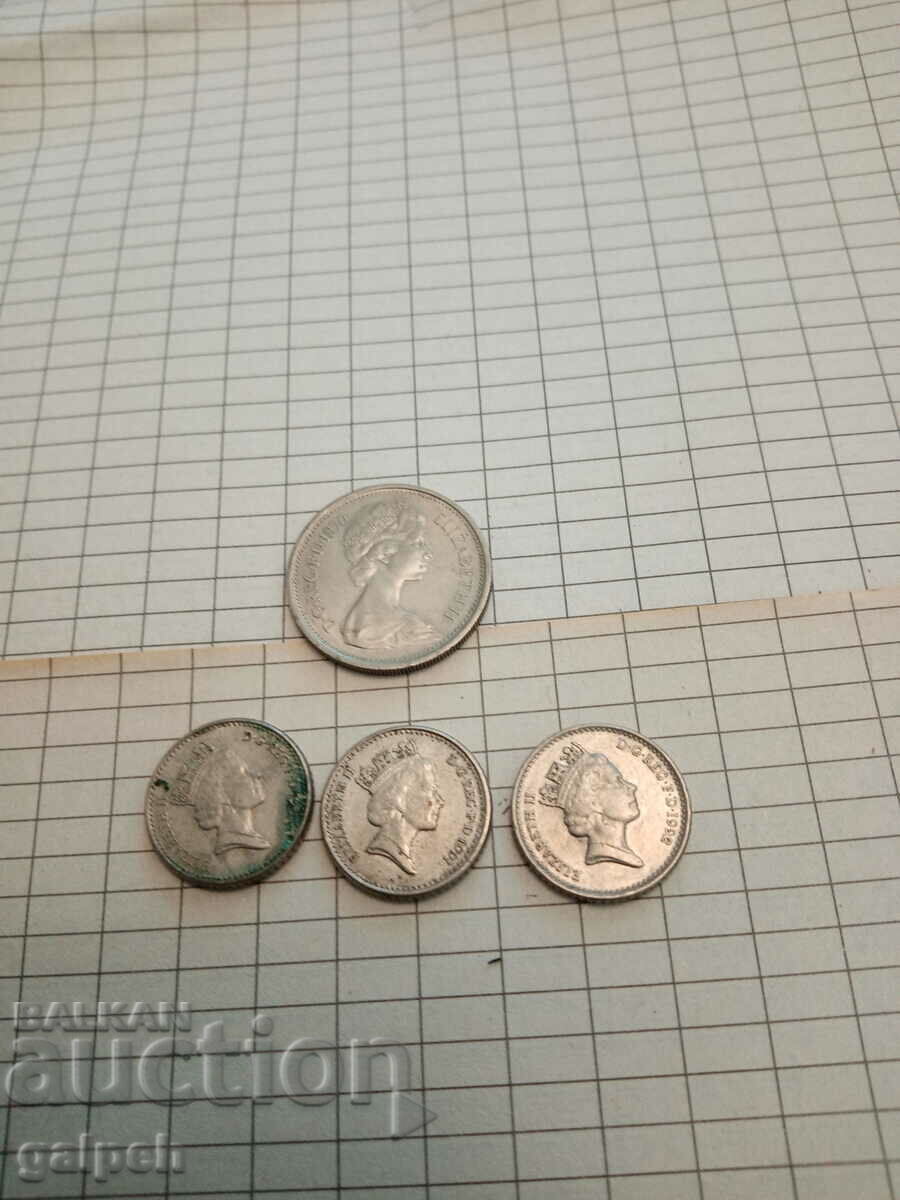 GREAT BRITAIN COINS - 8 pcs. - BGN 2.5 with price 2.50 BGN | € 1.28 GREAT BRITAIN COINS - 8 pcs. - BGN 2.5 with price 2.50 BGN | € 1.28