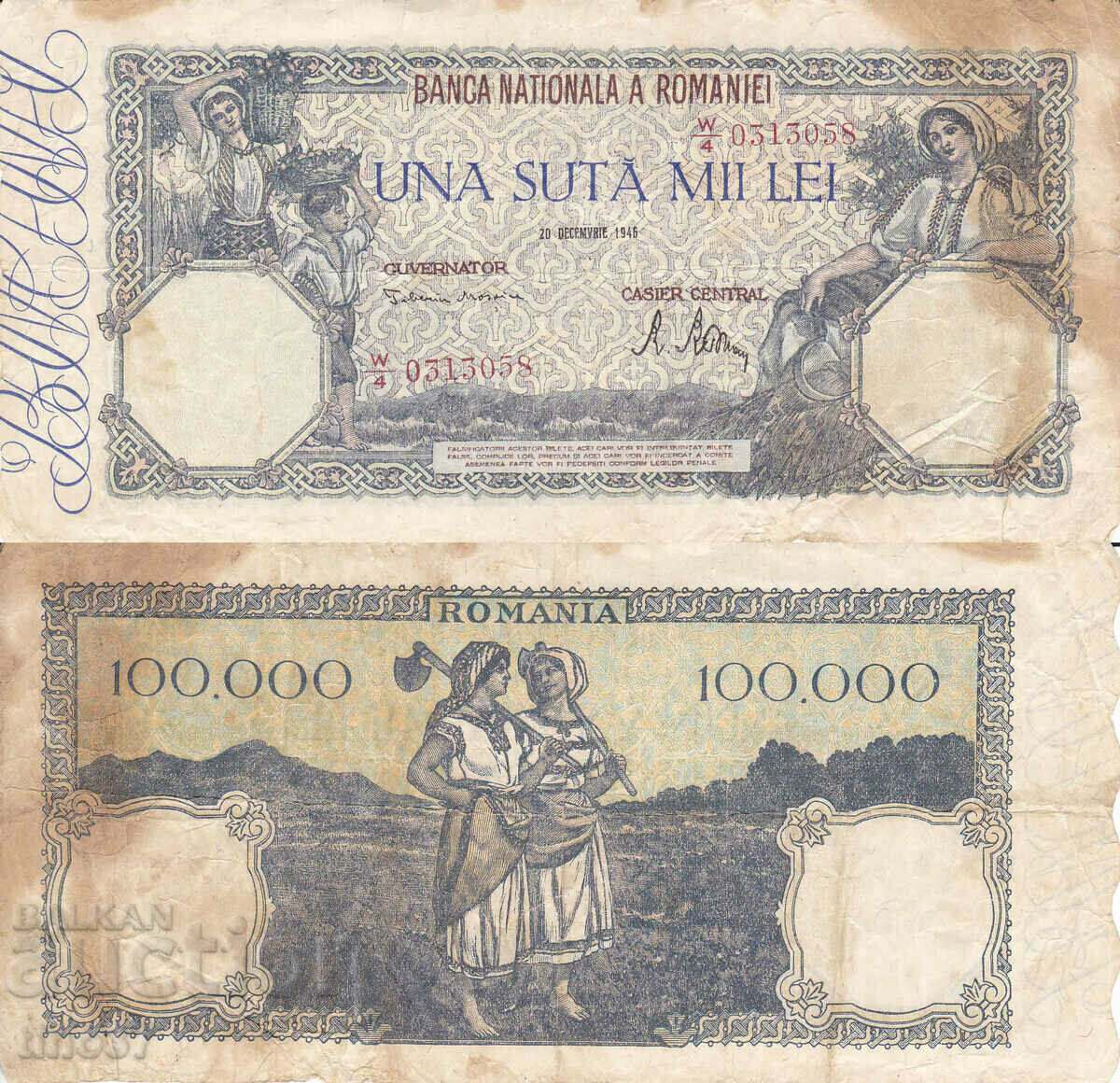 tino37- ROMANIA - 100000 LEI - 1946