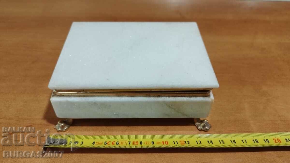 Jewelry box, marble, Mineralsouvenir, NRB
