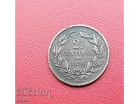 Люксембург-2,5 цента 1854-рядка