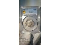MS 61 Interesantă Monedă de argint 1 Coroană 1912 KV