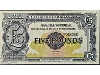 UK - 5 Pounds - British Armed Forces (2nd series) ND 1948