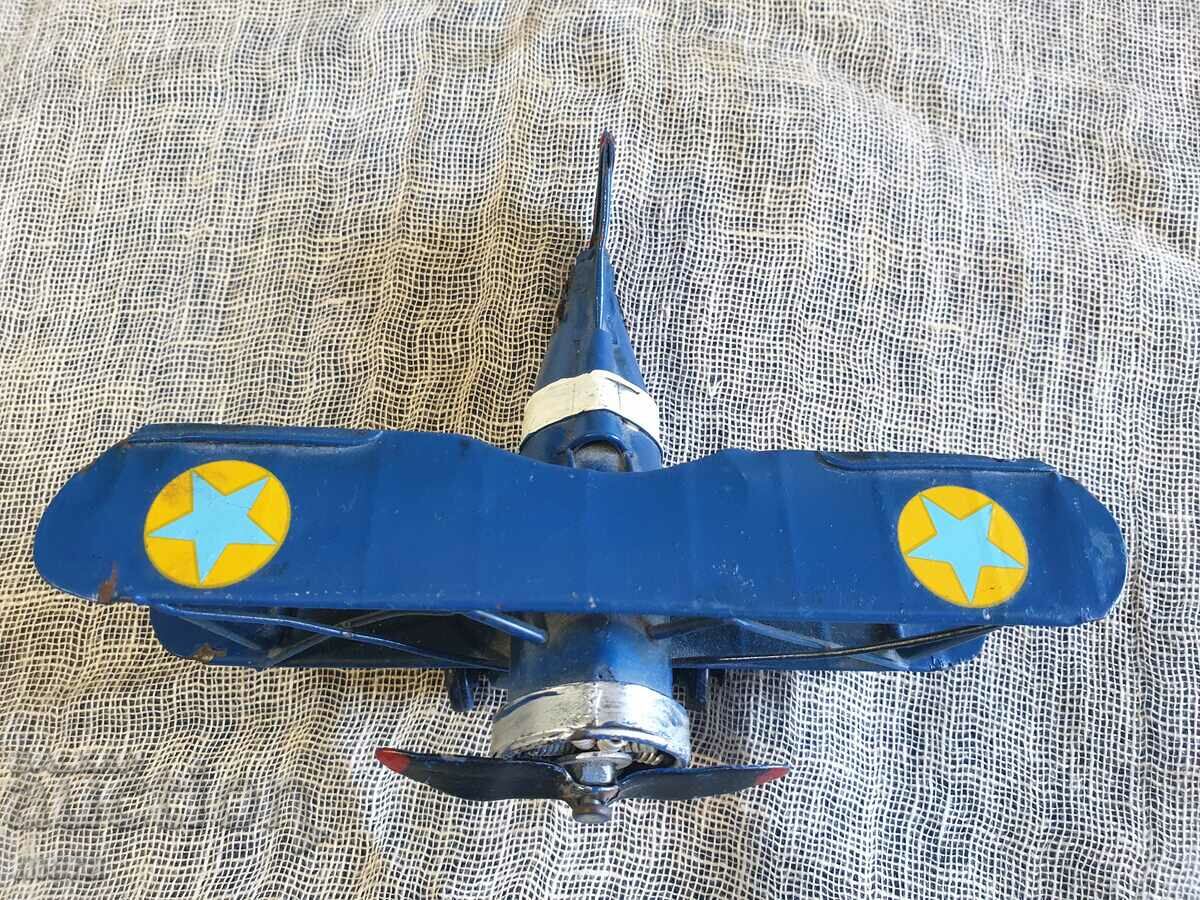 Auction Old metal propeller plane toy Auction Old metal propeller plane toy