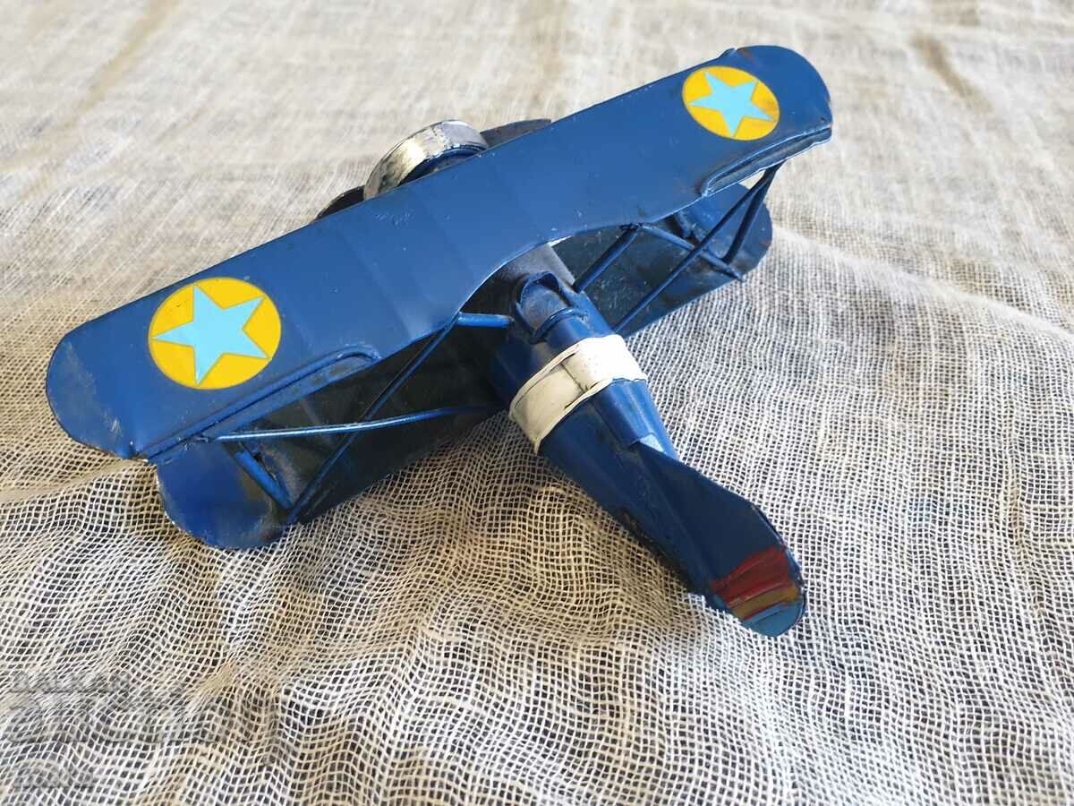 Old metal propeller plane toy - 6 Old metal propeller plane toy - 6