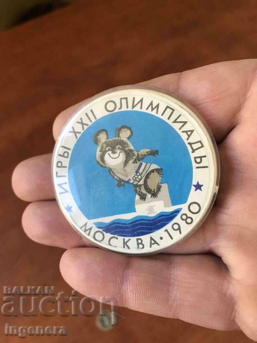 Auction  BADGE OLYMPICS 1980 MOSCOW