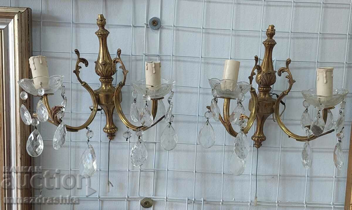 Antique wall lamps, sconces