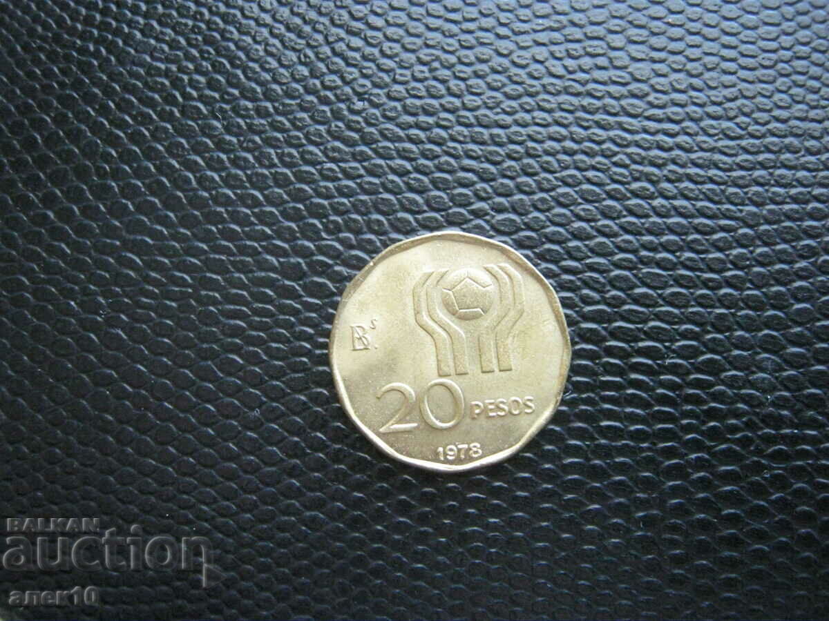 Argentina 20 pesos 1978