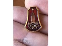 BADGE OLYMPICS 1980 MOSCOW