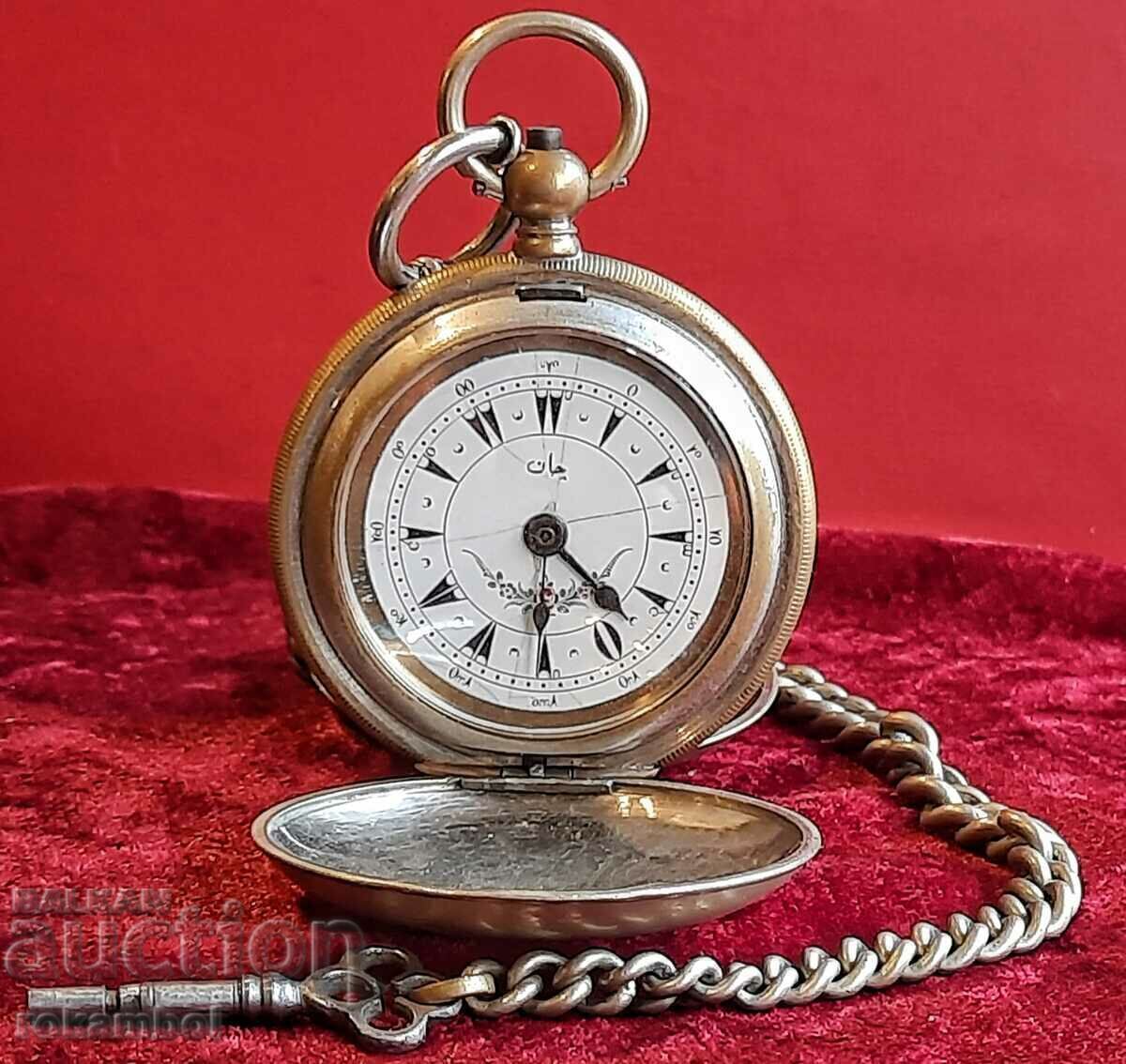 Аукцион Старинен Османски джобен часовник 19 в. Аукцион Старинен Османски джобен часовник 19 в.