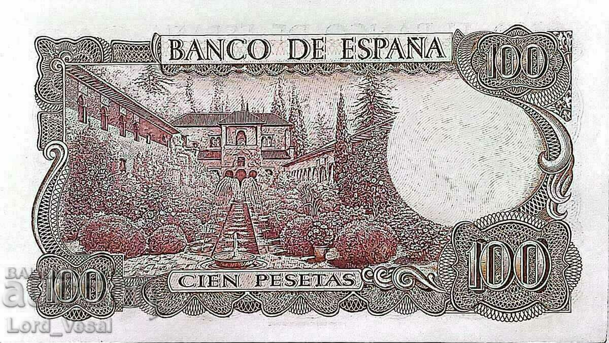 Spain - 100 Pesetas 1970 - P# 152 UNC with price 6.00 BGN | € 3.07