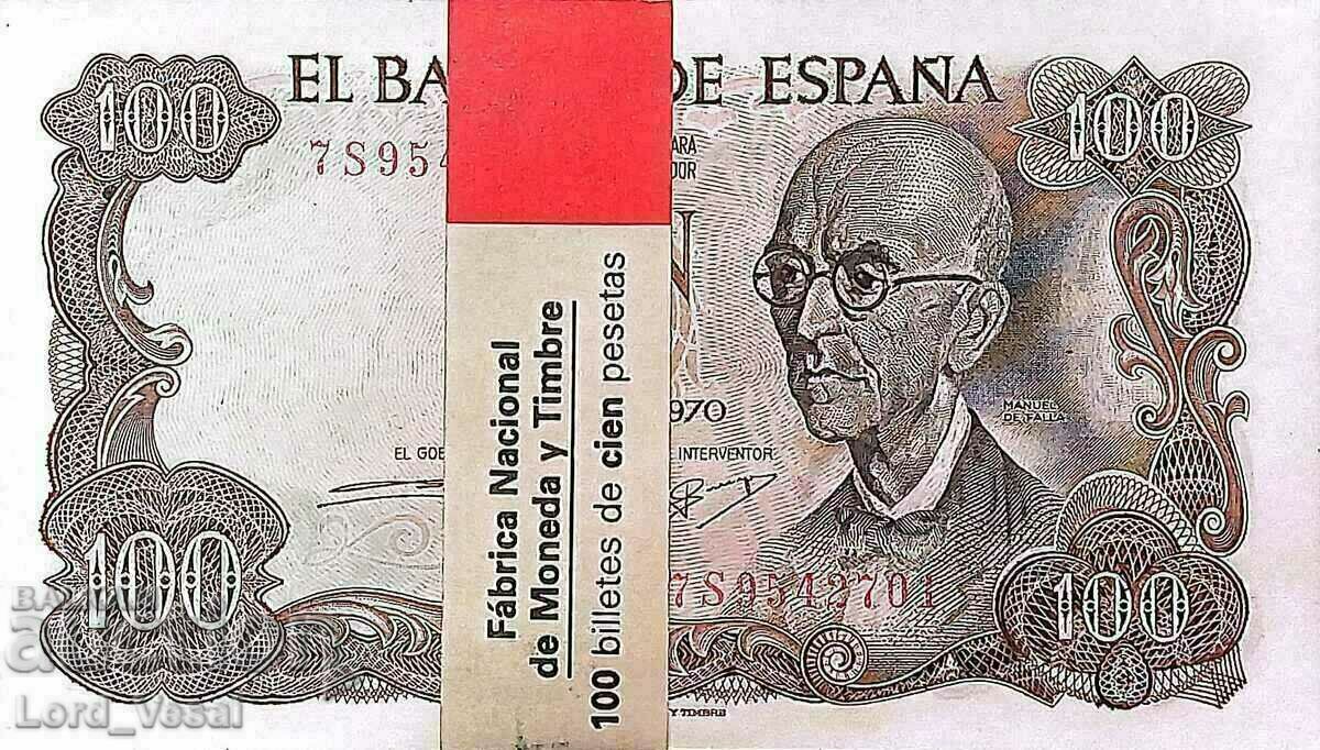Auction  Spain - 100 Pesetas 1970 - P# 152 UNC