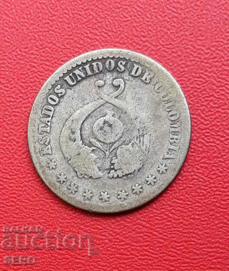 Colombia-1 decimo 1866-Bogotá-very rare