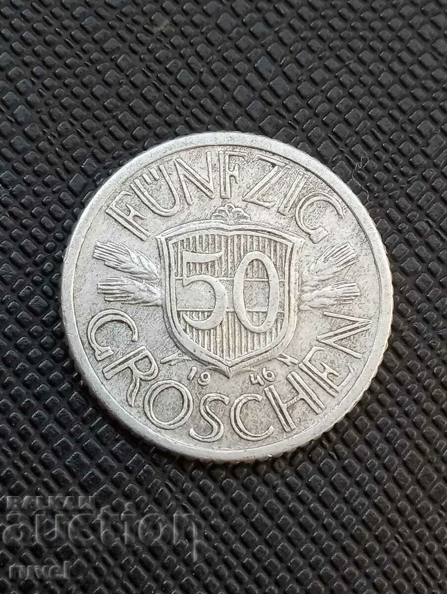 Austria 50 Grosz, 1946