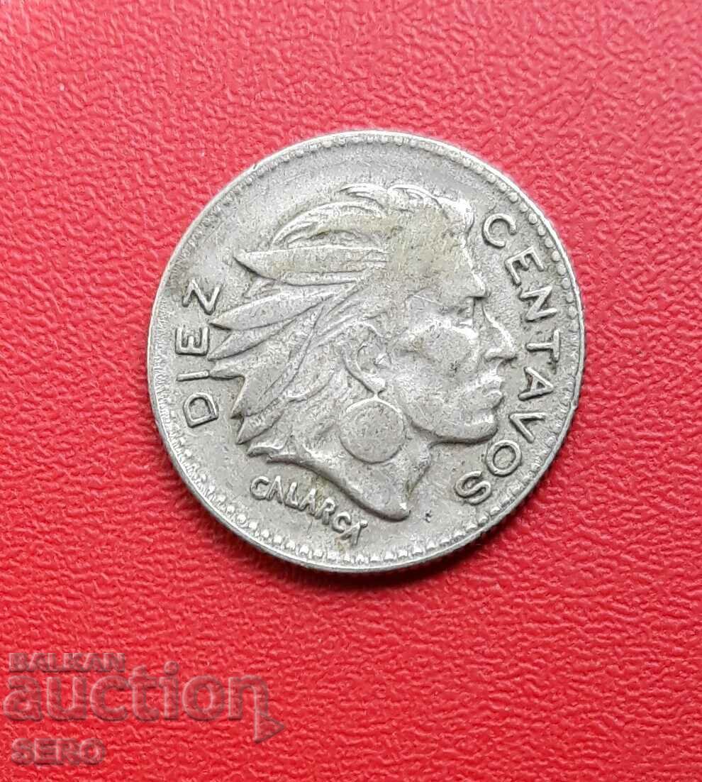 Columbia-10 centavos 1956