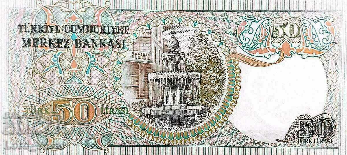 Turkey - 50 Lira ND (1976-1983) - Pick 188 UNC с цена € 3.60 | 7.04 лв. Turkey - 50 Lira ND (1976-1983) - Pick 188 UNC с цена € 3.60 | 7.04 лв.