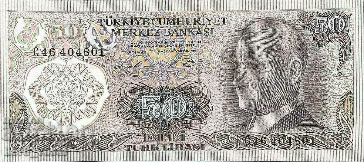 Turkey - 50 Lira ND (1976-1983) - Pick 188 UNC