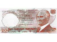 Τουρκία - 20 λίρες 1970 OB UNC - P# 181 UNC