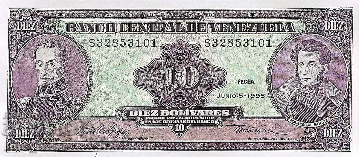 Venezuela - 10 Bolívares 1995 OB UNC - P# 61 UNC