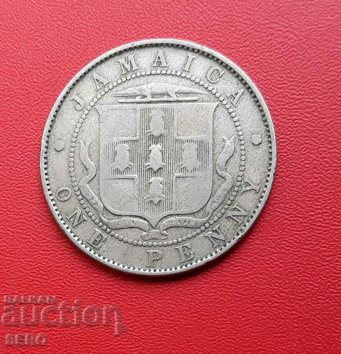 Island of Jamaica-1 penny 1928-rare