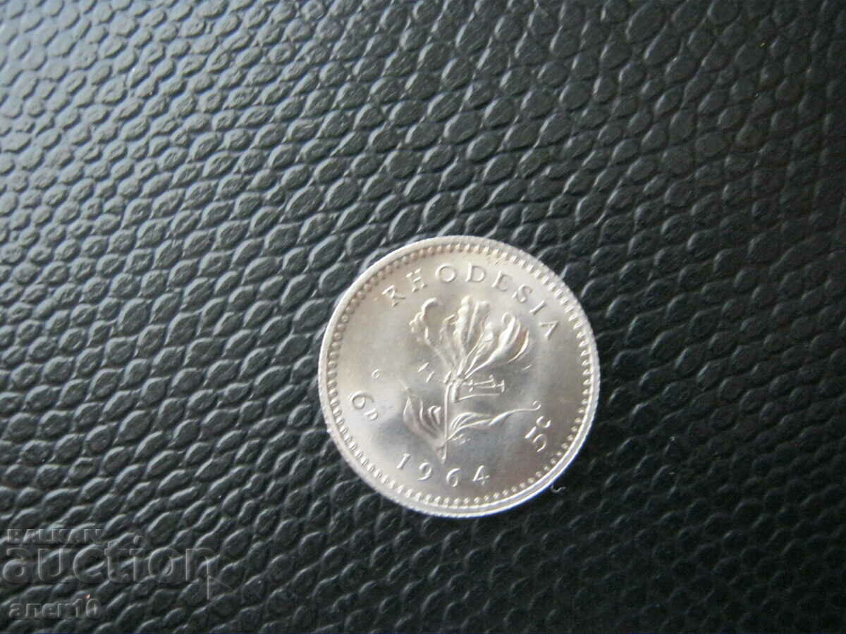 Rhodesia 5 cenți 1964