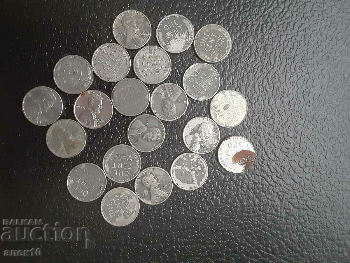 SUA 1 cent 1943 21 buc