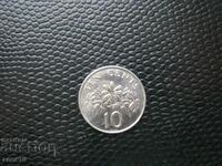 Singapore 10 cents 1993
