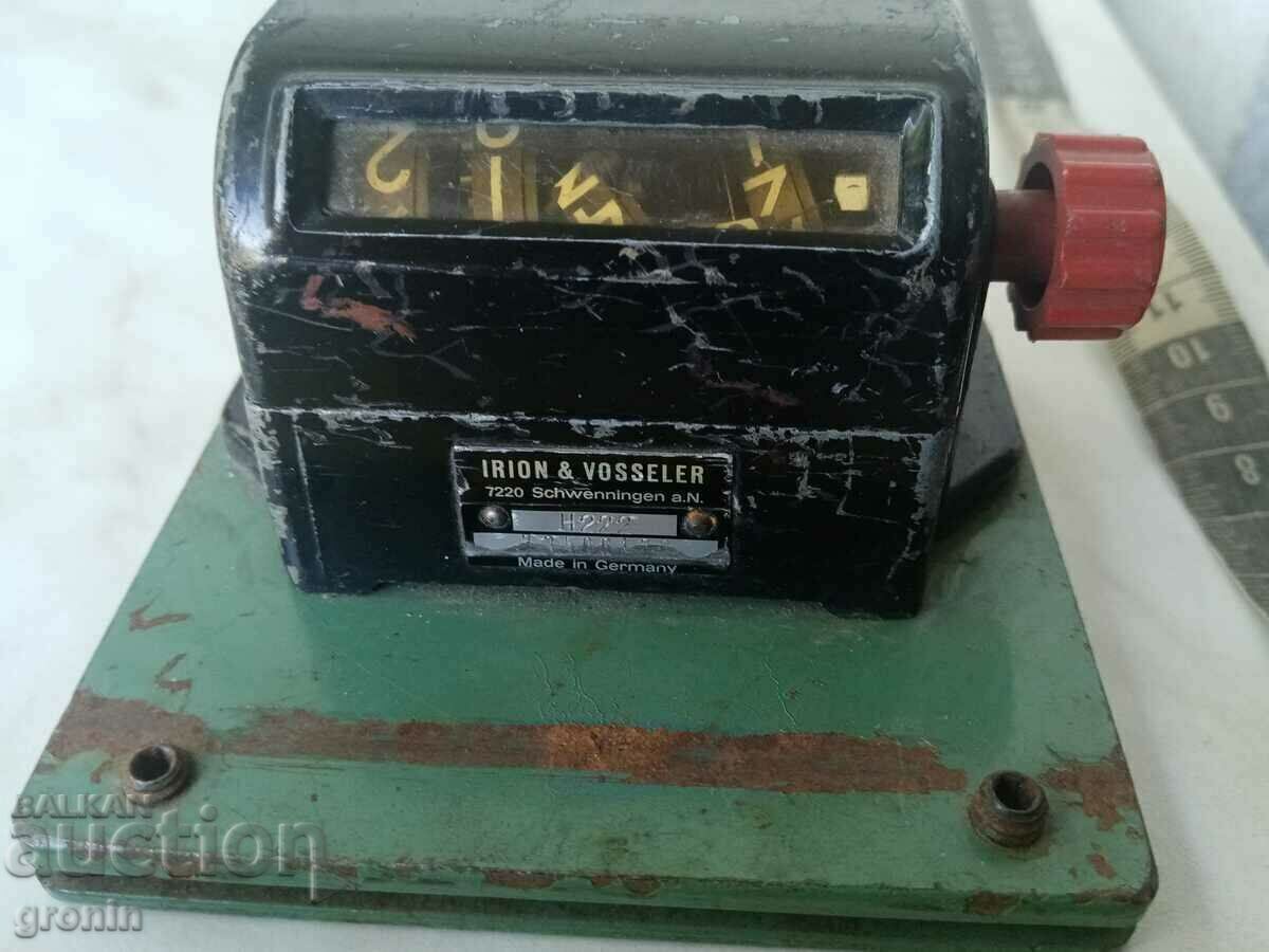 Auction Irion a vosseler Germany, numerator German, mechanical counter Auction Irion a vosseler Germany, numerator German, mechanical counter