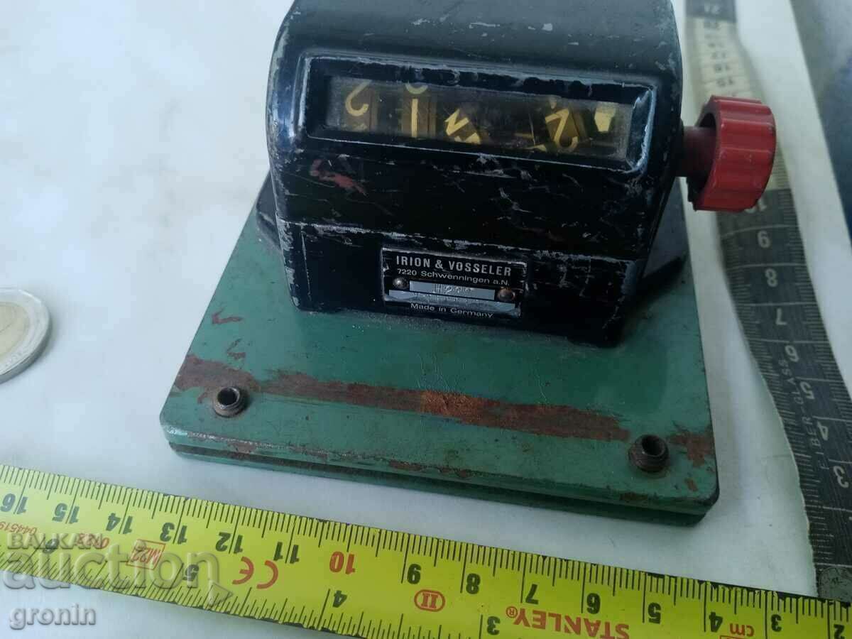 Irion a vosseler Germany, numerator German, mechanical counter - 7 Irion a vosseler Germany, numerator German, mechanical counter - 7