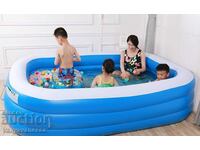 Durable inflatable pool for the garden 260 cm.; Width - 171